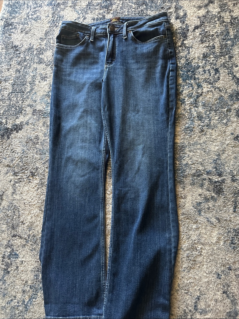 Lee Women's Dark Blue Straight-Leg Jeans
